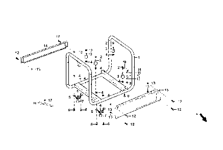 Part Location Diagram of 0J63610ST03 Generac Panel rail cpnl side gp
