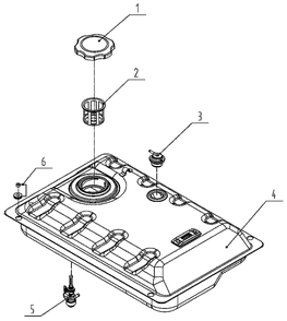 Fuel Tank Diagram and Parts List for 0064310 (P385240 - 50007087B)(2016) Generac Generator