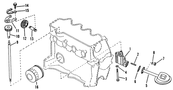 Oil Pump Diagram and Parts List for 9340-2  Generac Generator