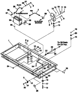 Ev Mtg Base 4.3l Pre-Pack Diagram and Parts List for 0043736 (3704503)(2003) Generac Generator