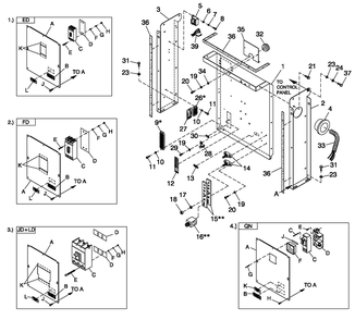 Cpl C2 And C4 Flex Hsb Diagram and Parts List for 0052210 (4254584 - 4273668)(2005) Generac Generator