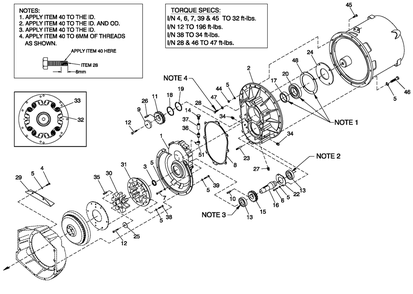 Gearbox 390 Diagram and Parts List for CT13068AVAN (1908V27747)(2008) Generac Generator