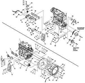 Engine Common Parts 1.5l Cpl Diagram and Parts List for QT02015ANAN (4299342 - 4407867)(2006) Generac Generator