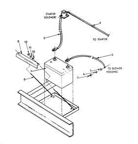 Battery Diagram and Parts List for 9348-2  Generac Generator