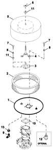 Ev Air Cleaner Diagram and Parts List for ET10068GVAC (6736177 - 9116450)(2014) Generac Generator