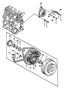 Dc Alternator Diagram and Parts List for 9344-2  Generac Generator
