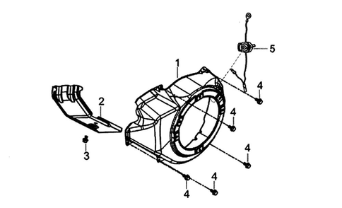 Shroud Diagram and Parts List for 005939-5  Generac Generator
