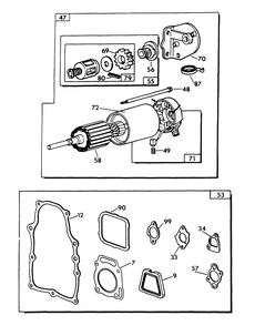 V-Twin Engine Parts (Part 2) Diagram and Parts List for 9067-4  Generac Generator