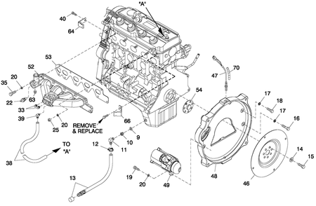 Engine Common Parts 2.4l G2 Diagram and Parts List for QT04524ANSY (5649706 - 5876247)(2010) Generac Generator