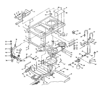 Base And Pulleys (Side Exhaust) Diagram and Parts List for 9010-5  Generac Generator