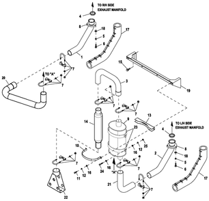 Ev Exhaust 5.4l C2 Cpl Diagram and Parts List for HT04554ANAC (8408435)(2013) Generac Generator