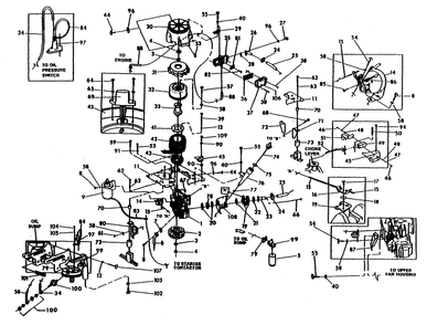 Gasoline Generator Diagram and Parts List for 0941-0  Generac Generator
