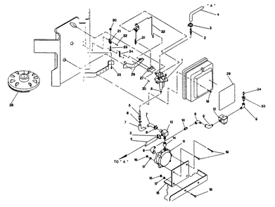 Carburetor Diagram and Parts List for 0443-0  Generac Generator