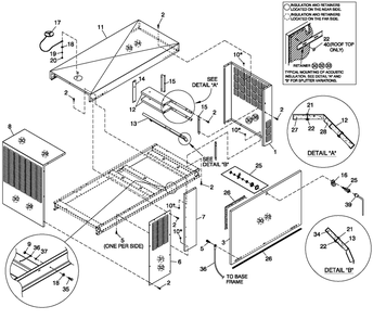 Enclosure C2 Diagram and Parts List for 0052621 (4407970 - 4790842)(2007) Generac Generator