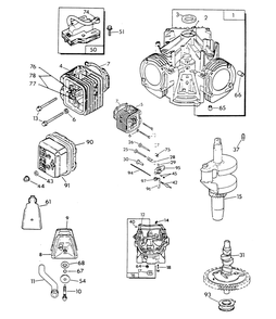V-Twin Engine (Part 3) Diagram and Parts List for 9010-1  Generac Generator