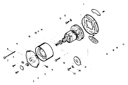 Stator Assembly Diagram and Parts List for 4W113 (8924-0)(8924-0) Generac Generator
