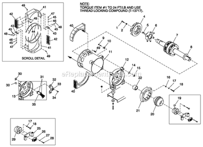 Cpl Alternator Brshlss Gb Diagram and Parts List for QT10068KNSY (5305008)(2009) Generac Generator
