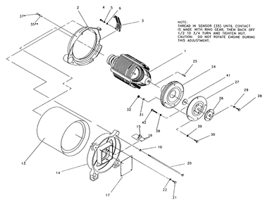 Generator Diagram and Parts List for 0590-4  Generac Generator