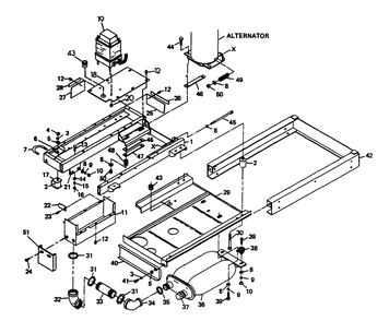 Mounting Base (Part 2) Diagram and Parts List for 6273-3  Generac Generator
