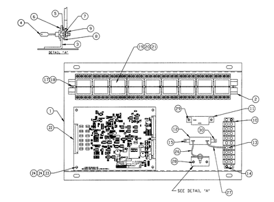 Part Location Diagram of 0C1463 Generac Relay Prtctr 480v 30.1k