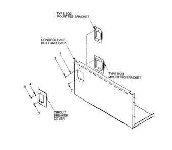 Circuit Breaker Diagram and Parts List for 9105-0  Generac Generator