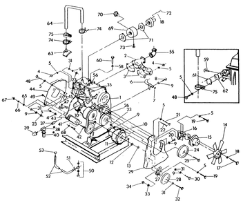 Engine Parts 2 Diagram and Parts List for 9706-0  Generac Generator