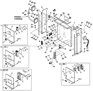 Cpl C2 And C4 Flex Hsb (1) Diagram and Parts List for QT04842GNANR (6099630)(2016) Generac Generator