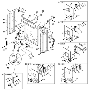 Cpl C2 And C4 Flex Hsb Diagram and Parts List for 0052200 (4250251 - 4278341)(2005) Generac Generator
