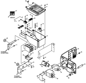 Control Panel Diagram and Parts List for 0055050 (4997799 - 5499461)(2009) Generac Generator
