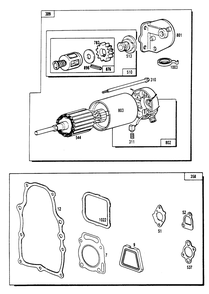 Engine Parts (Part 2) Diagram and Parts List for 9121-2  Generac Generator