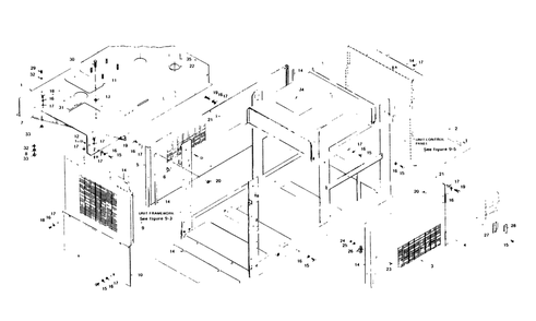 Sheet Metal Diagram and Parts List for 1006-A  Generac Welder