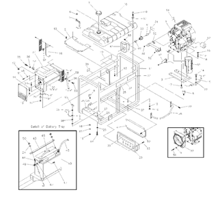 Generator Diagram and Parts List for SE10000 (1339-0)(1339-0) Generac Generator