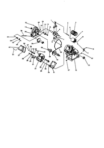 Engine - Long Block Diagram and Parts List for EHE00961-1  Generac Engine