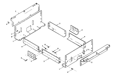 Suspended Mounting Kit Diagram and Parts List for 9095-0  Generac Generator