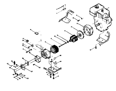 A-C Generator Diagram and Parts List for S5002 (8983-2)(8983-2) Generac Generator