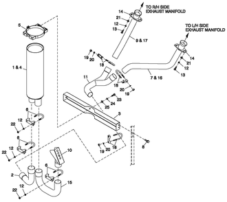 Ev Muffler Exh 4.2l G3 Telecom Diagram and Parts List for 0057091 (5304977)(2009) Generac Generator