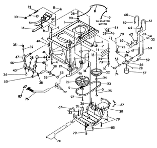 Base And Pulley Diagram and Parts List for 0789-0  Generac Generator