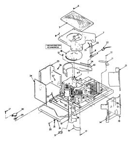 Sheet Metal Diagram and Parts List for 9208-0  Generac Generator