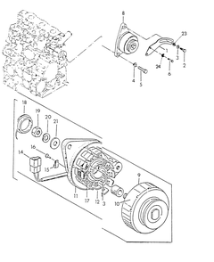 D-C Alternator Diagram and Parts List for 9318-0  Generac Generator