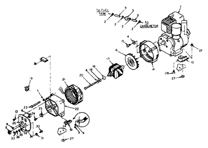 Generator No. 77391 Diagram and Parts List for L1400 (9157-0)(9157-0) Generac Generator