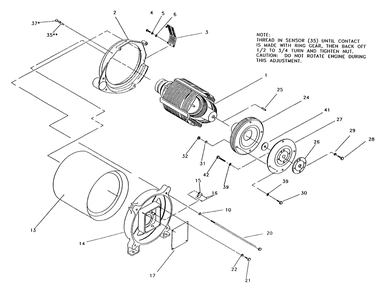 Generator Diagram and Parts List for 0756-0  Generac Generator