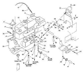 Engine Common Parts Diagram and Parts List for 9399-1  Generac Generator