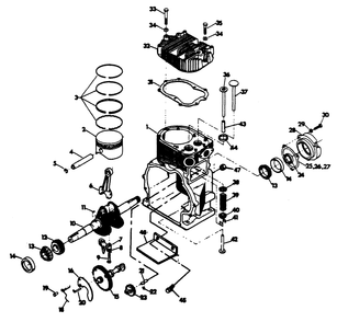 Engine Diagram and Parts List for 6217-8  Generac Generator