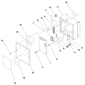Part Location Diagram of 83736 Generac Decal, Csa