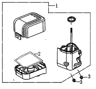 Air Cleaner Diagram and Parts List for 0065490 (9137065 - 9924595)(2015) Generac Generator