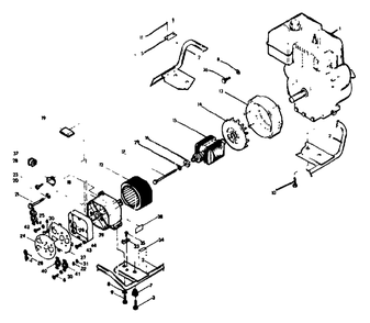 A-C Generator Diagram and Parts List for S5002 (8983-0)(8983-0) Generac Generator