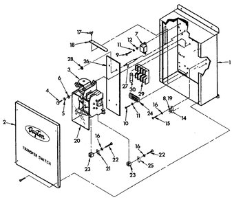 Transfer Switch Diagram and Parts List for 0863-1  Generac Generator