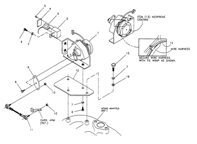 Electronic Governor Diagram and Parts List for 0991-EPS  Generac Generator