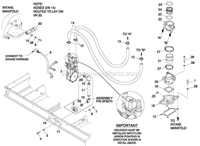 Fuel Nat. Gas And Lp Vapor 6.8l 4 Pole Diagram and Parts List for QT07068GVSNA (6168590)(2010) Generac Generator