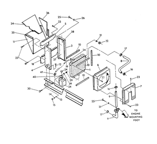 Radiator Diagram and Parts List for 9172-3  Generac Generator